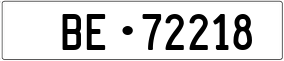 Truck License Plate